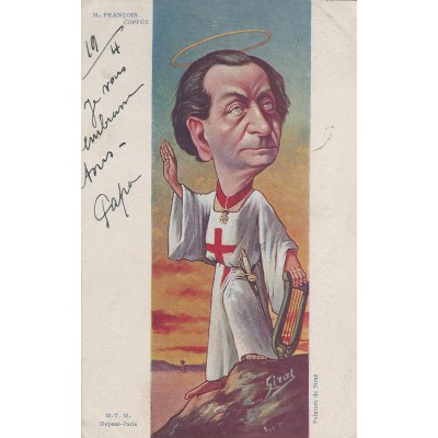 Caricature de Mr François Coppèe 1900